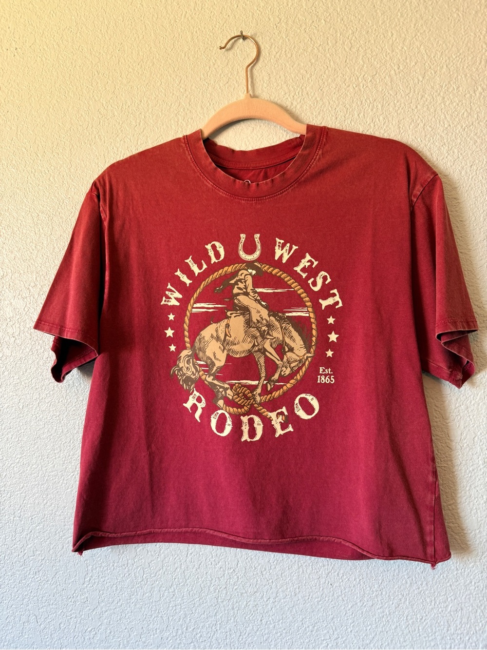 Wild West Rodeo Graphic crop Tee